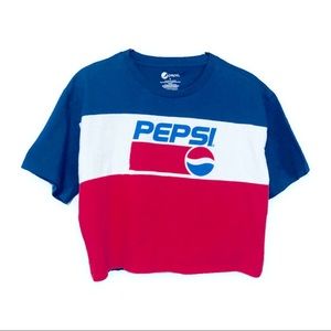 Pepsi Crop Top Graphic Tee